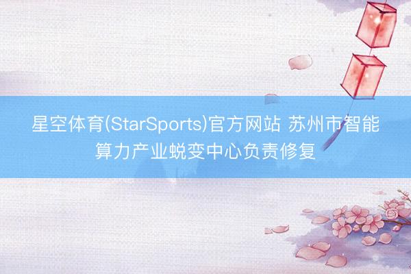 星空体育(StarSports)官方网站 苏州市智能算力产业蜕变中心负责修复