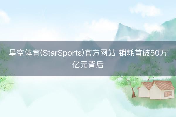 星空体育(StarSports)官方网站 销耗首破50万亿元背后