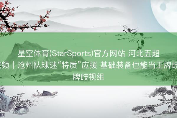星空体育(StarSports)官方网站 河北五超·微视频｜沧州队球迷“特质”应援 基础装备也能当王牌歧视组