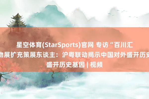 星空体育(StarSports)官网 专访“百川汇海”海丝文物展扩充策展东谈主：沪粤联动揭示中国对外盛开历史基因 | 视频
