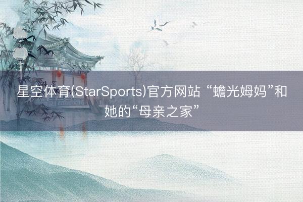星空体育(StarSports)官方网站 “蟾光姆妈”和她的“母亲之家”